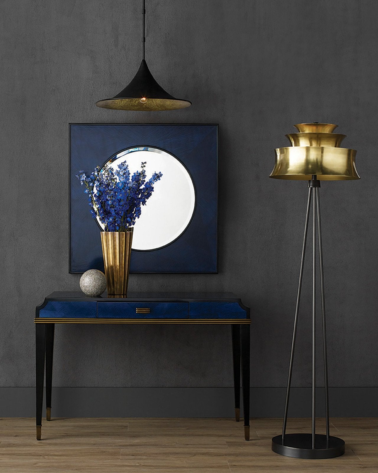 Kallista Blue Writing Desk